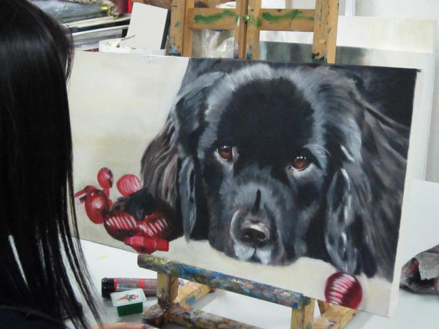 Art Classes at My Toolbox, Hong Kong - Acrylic Painting Pet's Portrait